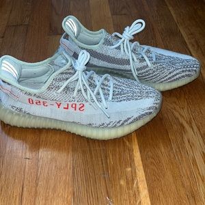 Yeezys grey and white. Size 10.  Used.